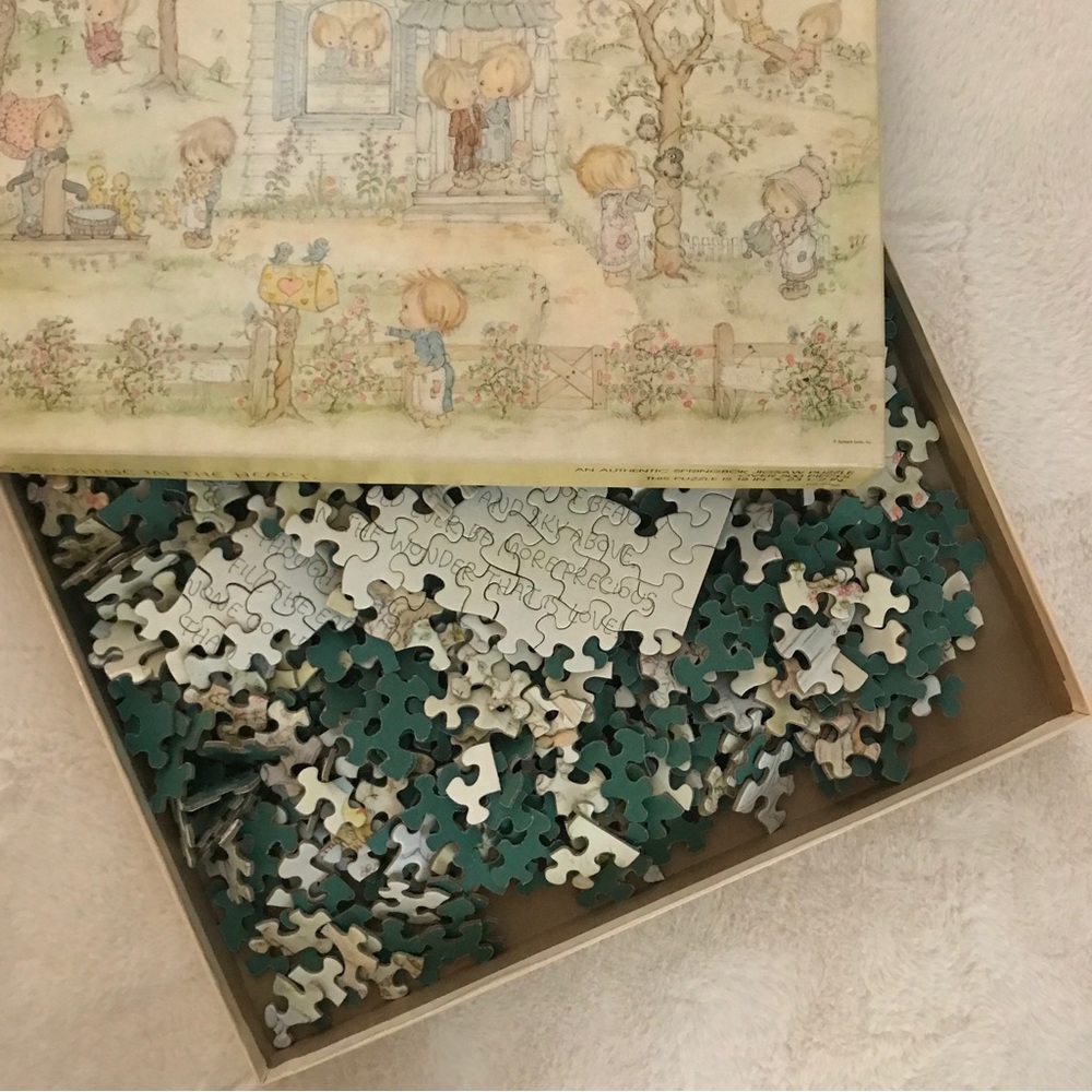 Vintage “Love Is Sunshine In The Heart.” An Authentic Springbok Jigsaw Puzzle